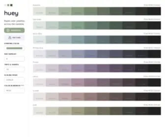 Huey.design(Rapid color palettes across the rainbow. Huey) Screenshot
