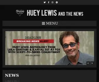 Hueylewisandthenews.com(Official Huey Lewis and the News Website) Screenshot