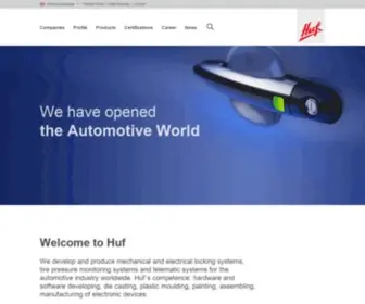 Huf-Group.com(Elektronische mechanische Schließsysteme) Screenshot