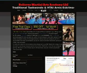 Hufanamartialarts.com(Bellevue Martial Arts Academy Taekwondo Arnis Eskrima Kali Self Defense) Screenshot