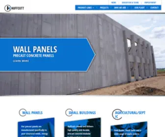 Huffcutt.com(Concrete Wall Panels) Screenshot