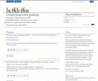 Huffduffer.com(Create your own podcast) Screenshot