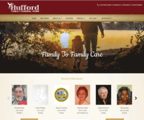 Huffordfh.com(Hufford Family Funeral Home) Screenshot