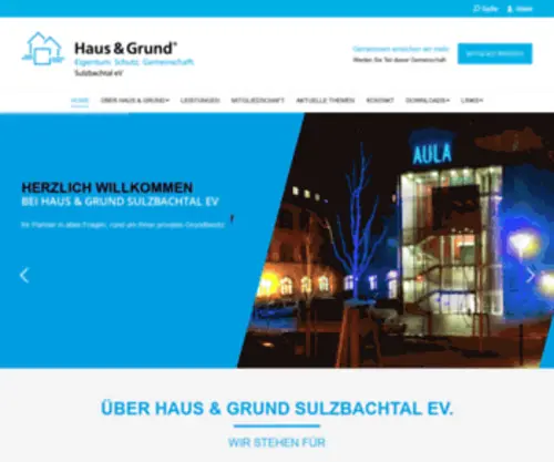 Hug-Sulzbach.de(Haus & Grund) Screenshot
