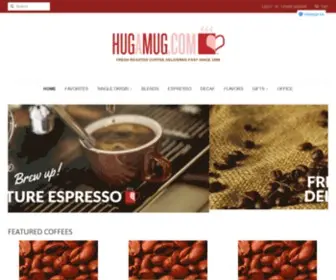 Hugamug.com(Fresh Roasted Specialty Coffee Delivered Fast) Screenshot