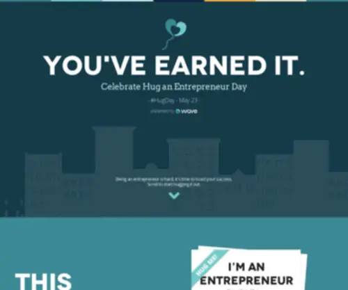 Huganentrepreneurday.com(Hug an Entrepreneur Day) Screenshot