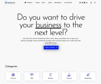 Hugelearn.com(HugeLearn) Screenshot