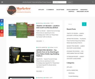 Hugemarketer.com(The premium domain name) Screenshot