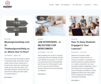 Hugeshout.in(Find your Digital marketing Job) Screenshot