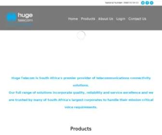 Hugetelecom.co.za(Managed Telecoms Solutions) Screenshot