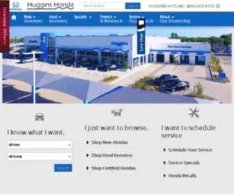 Hugginshonda.com Screenshot