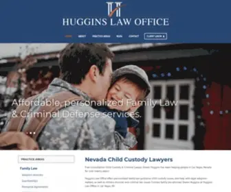 Hugginslawoffice.com(Free Consultation Child Custody Attorneys Las Vegas) Screenshot