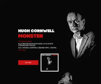 Hughcornwell.com(The official website of Hugh Cornwell) Screenshot