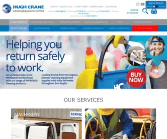 Hughcrane.co.uk(Hugh Crane Cleaning Equipment Ltd) Screenshot