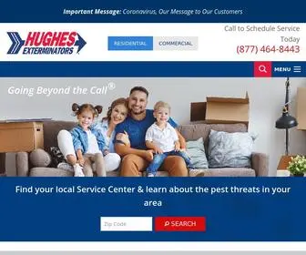 Hughes-Exterminators.com(Hughes Exterminators) Screenshot