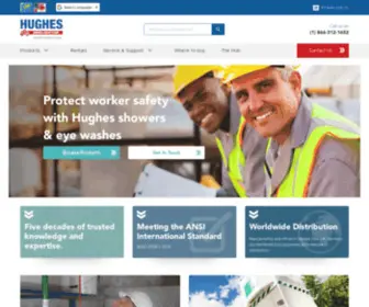 Hughes-Safety.net(Safety & Decontamination Showers & Eye Wash Equipment) Screenshot