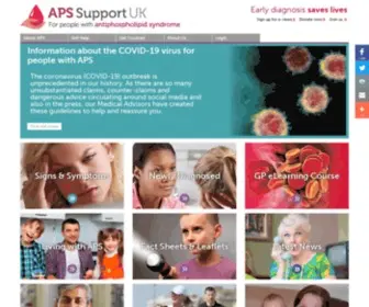 Hughes-SYNdrome.org(APS Support UK) Screenshot