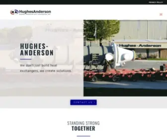 Hughesanderson.com(Hughes Anderson Heat Exchangers Inc) Screenshot