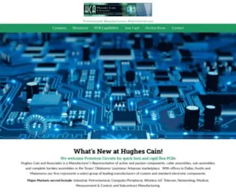 Hughescain.com(Custom and Standard Electronic Components) Screenshot