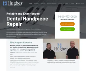 Hughesdentalrepair.com(Dental Handpiece Repair by Hughes Diversified Dental) Screenshot