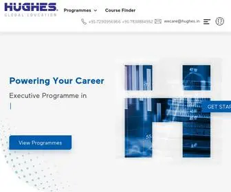 Hugheseducation.com(Executive Education Online Programme & Certificate Courses in India) Screenshot