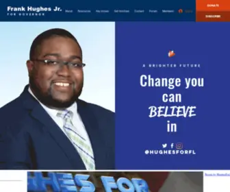 Hughesforfl.com(Governor Of Florida) Screenshot