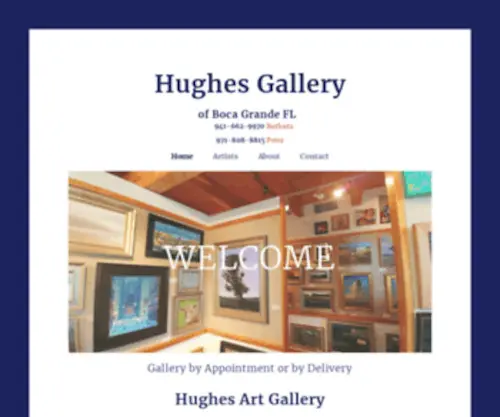 Hughesgallery.net(Hughes Gallery) Screenshot