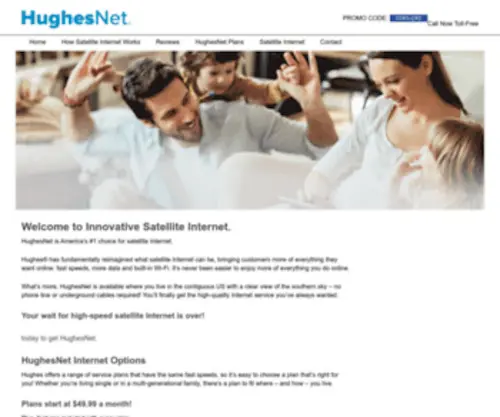 Hughesnetplans.com(HughesNet®) Screenshot
