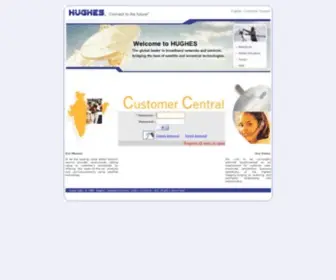 Hughessupport.com(Hughes Communications India Ltd) Screenshot