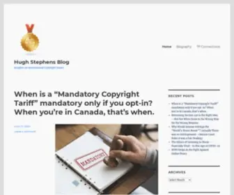 Hughstephensblog.net(Insights on International Copyright Issues) Screenshot