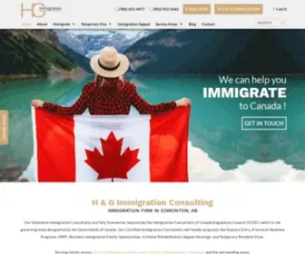 Hugimmigration.com(H & G Immigration Consulting) Screenshot