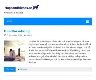 Hugoandfriends.se(Nyheter om hundar) Screenshot