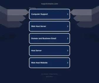 HugoDomains.com(Home page) Screenshot