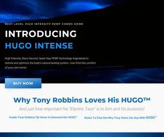 Hugointense.com(HUGO Intense) Screenshot