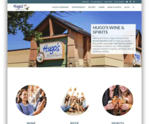 Hugoswineandspirits.com(Hugos Wine & Spirits) Screenshot