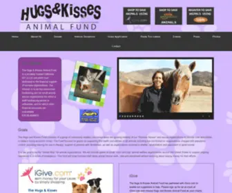 Hugsandkissesanimalfund.org(Where every penny goes to the animals) Screenshot