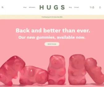 Hugscbd.com(Premium CBD Products Made in USA) Screenshot