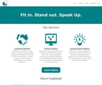 Hugspeak.com(Home) Screenshot