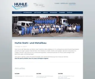 Huhle-Stahlbau.de(Wir bieten Stahlbau) Screenshot