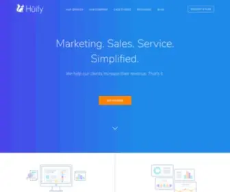 Huify.com(Inbound Marketing and Sales Partner) Screenshot