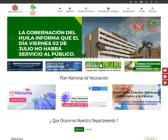 Huila.gov.co(Gobernación) Screenshot