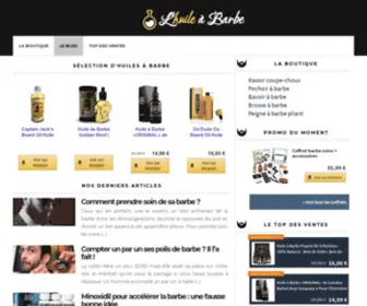 Huile-Barbe.com(Tests d'Huiles à Barbe & Accessoires) Screenshot