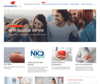 Huiledekrill.com(L'huile de krill contient les plus puissants antioxydants marins) Screenshot