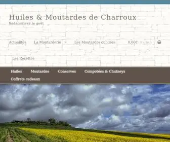 Huiles-ET-Moutardes.com(Huiles & Moutardes de Charroux) Screenshot