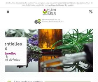 Huiles-ET-Sens.com(200 huiles essentielles et autres produits de l'aromathérapie) Screenshot