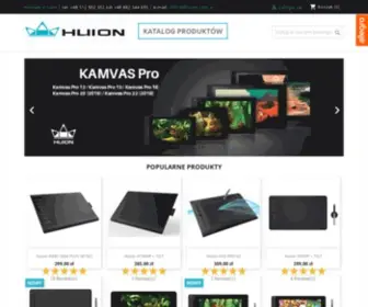 Huion.com.pl(Sklep z profesjonalnymi tabletami graficznymi) Screenshot
