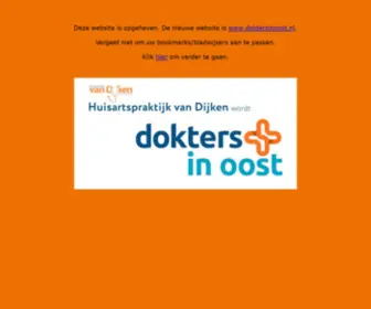 Huisartsvandijken.nl(Dokters in Oost) Screenshot