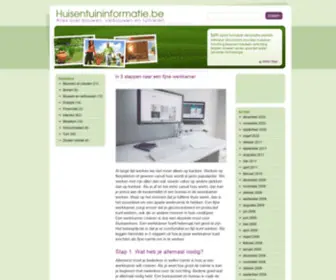 Huisentuininformatie.be(Huis en tuin informatie) Screenshot