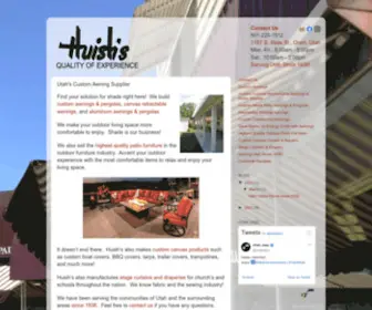 Huishenterprises.com(Utah's Custom Awning Supplier) Screenshot