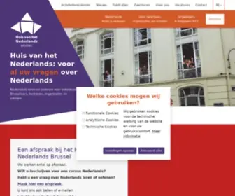 Huisnederlandsbrussel.be(Huis van het nederlands brussel) Screenshot